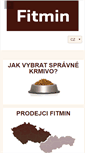Mobile Screenshot of fitmin.cz