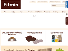 Tablet Screenshot of fitmin.cz